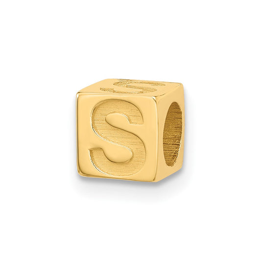 14ky Alphabet Bead Letter S