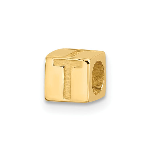 14ky Alphabet Bead Letter T