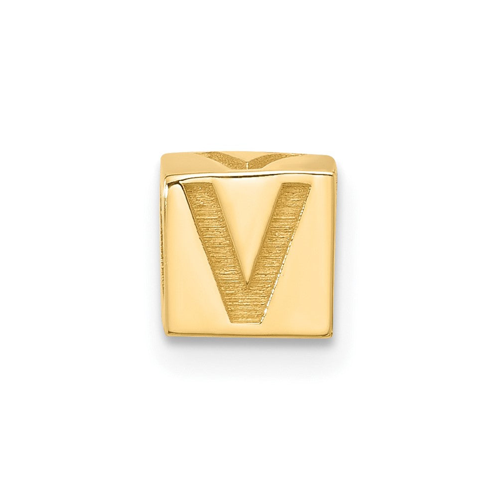 14ky Alphabet Bead Letter V