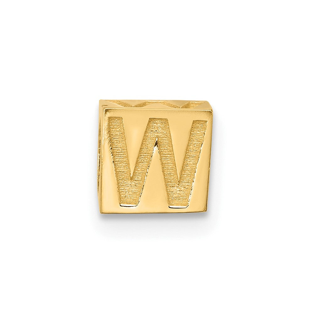 14ky Alphabet Bead Letter W