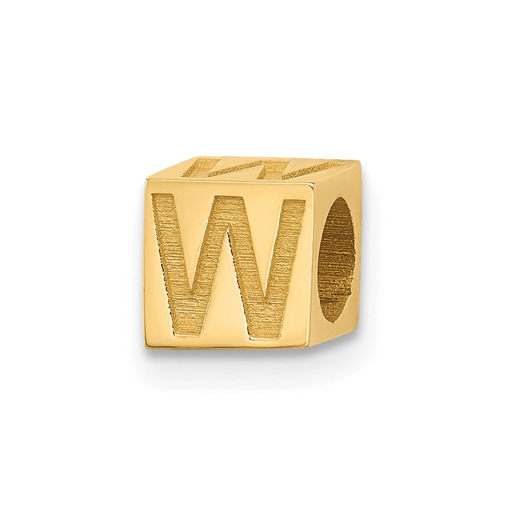 14ky Alphabet Bead Letter W
