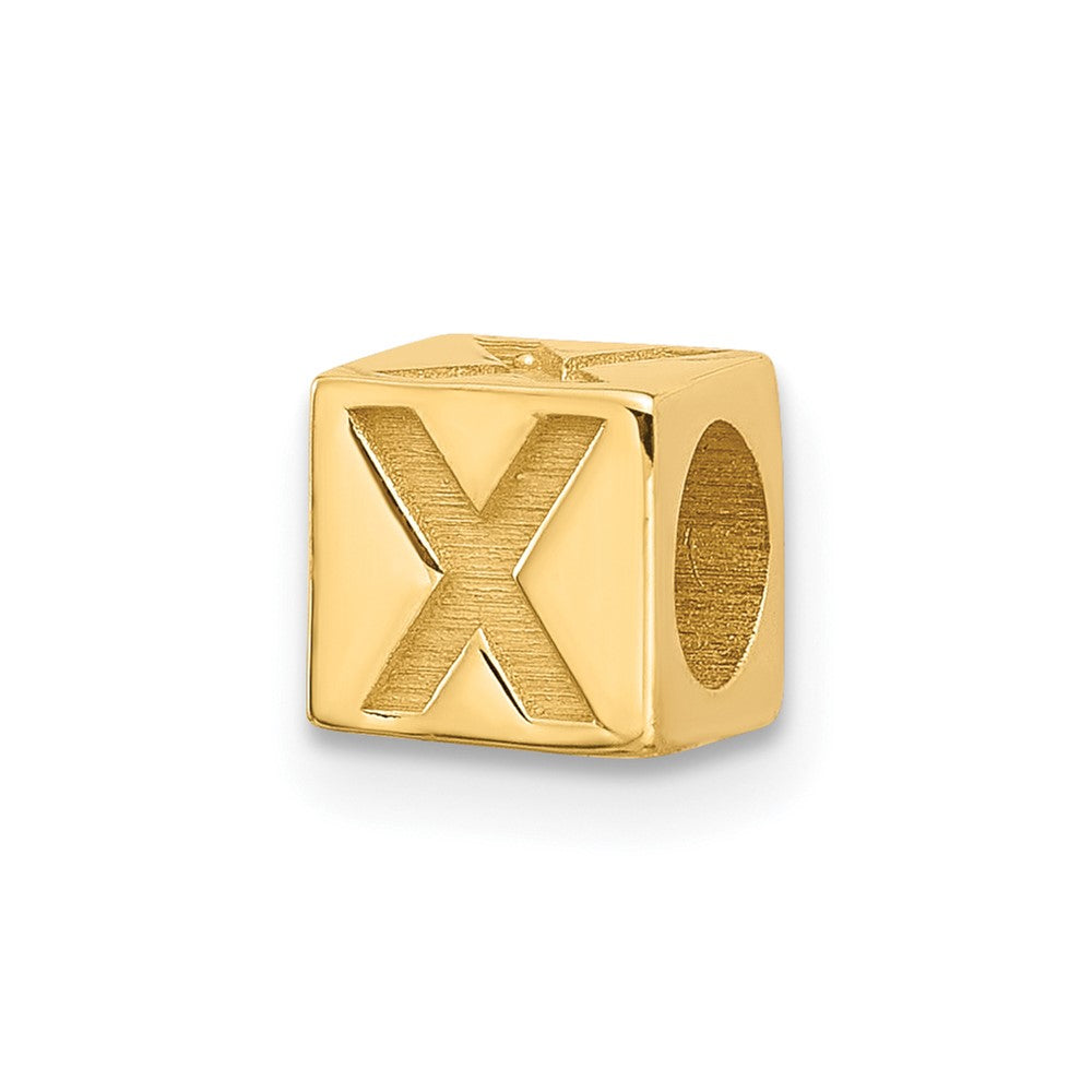 14ky Alphabet Bead Letter X